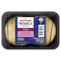 Giant Eagle Portabella Mushrooms, Sliced