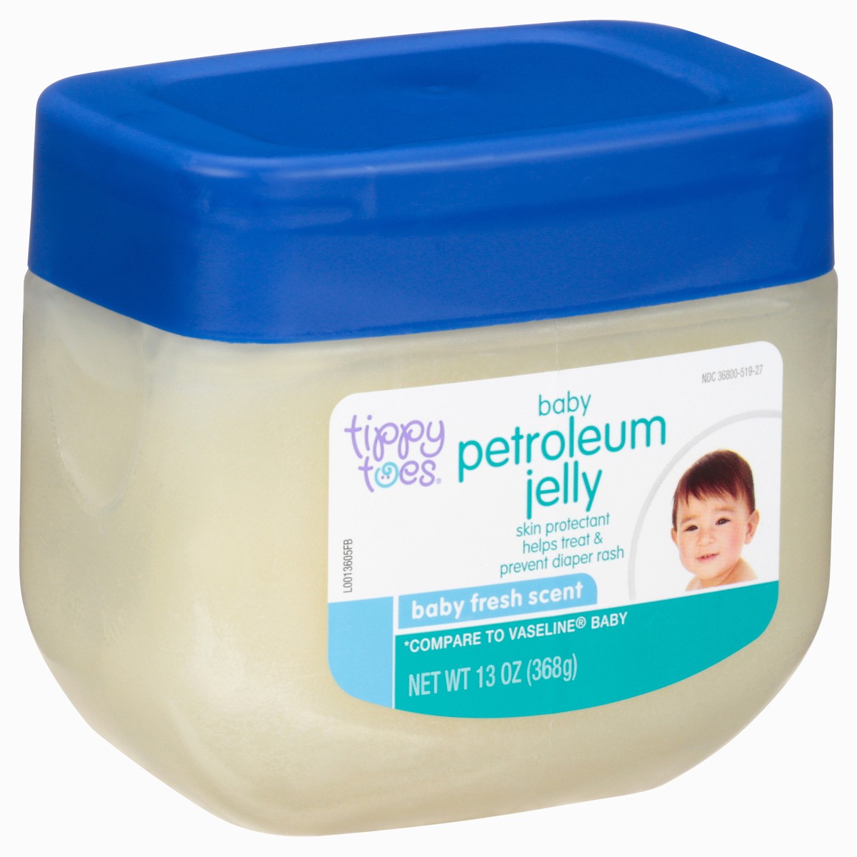 slide 2 of 10, Tippy Toes Petroleum Jelly Baby Fresh Scent, 13 oz