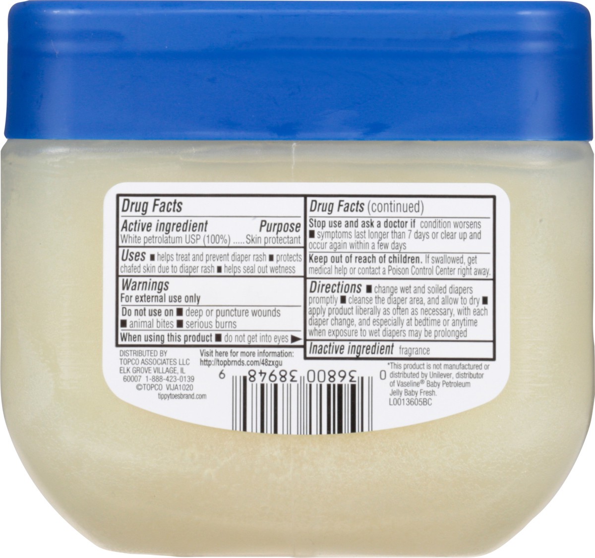 slide 9 of 10, Tippy Toes Petroleum Jelly Baby Fresh Scent, 13 oz