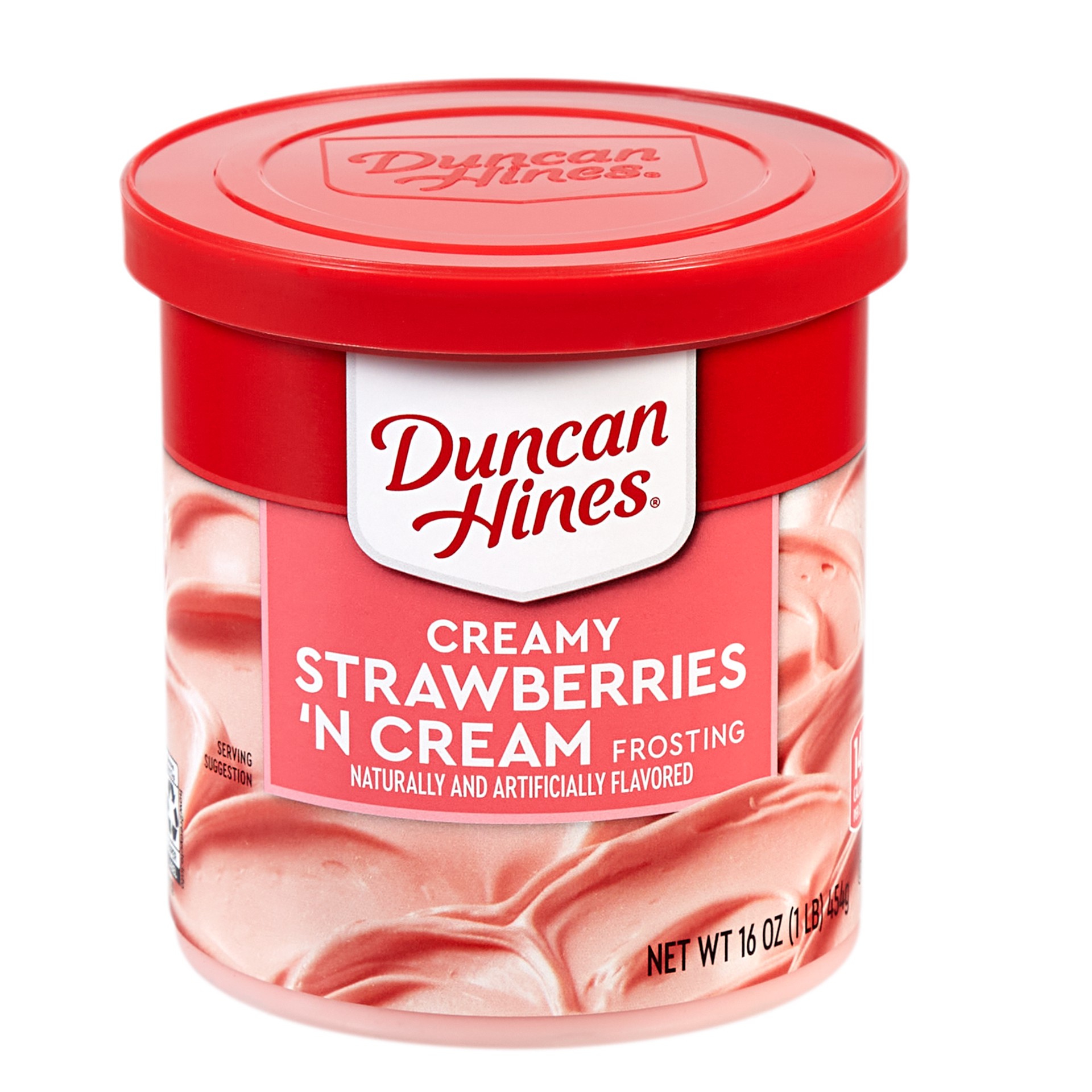 slide 1 of 8, Duncan Hines Strawbrerry Cream Frost, 16 oz