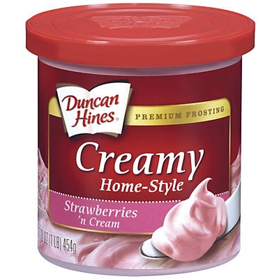 slide 1 of 1, Duncan Hines Creamy Home-Style Strawberries 'n Frosting, 16 oz