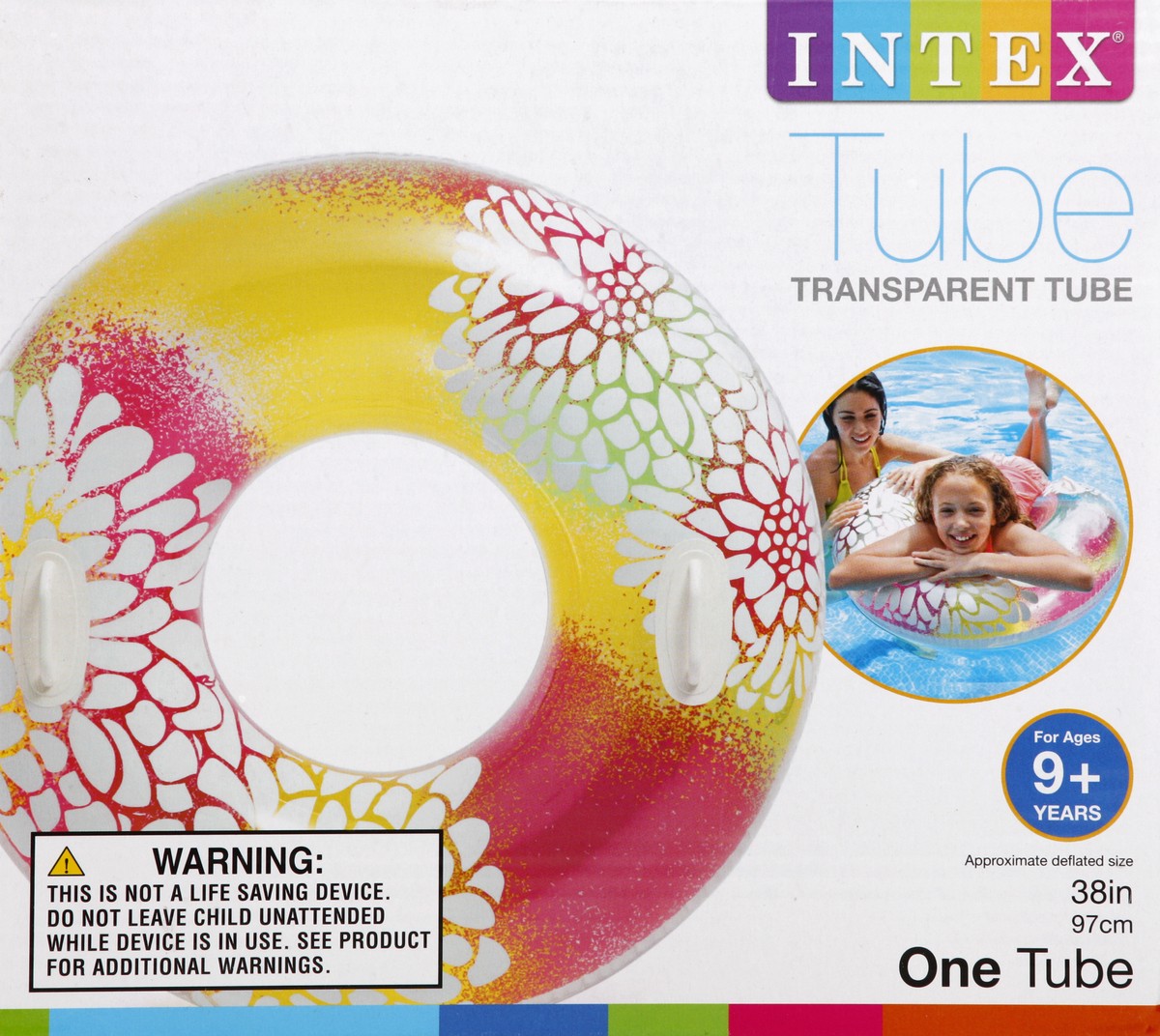 slide 2 of 5, Intex Inflatable Transparent Tube, 1 ct