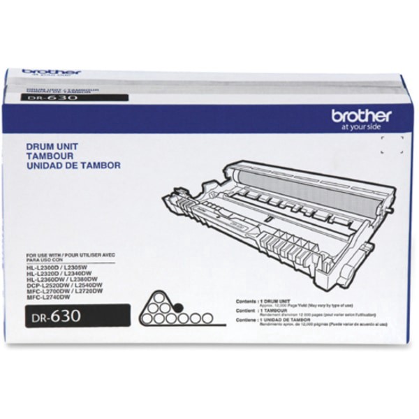 slide 6 of 10, Brother Genuine DR630 Drum Unit - Black (DR630), 1 ct