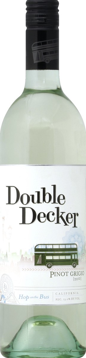 slide 2 of 2, Double Decker Pinot Grigio 750 ml, 750 ml