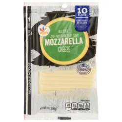 Giant Mozzarella Cheese Sliced Natural - 10 ct