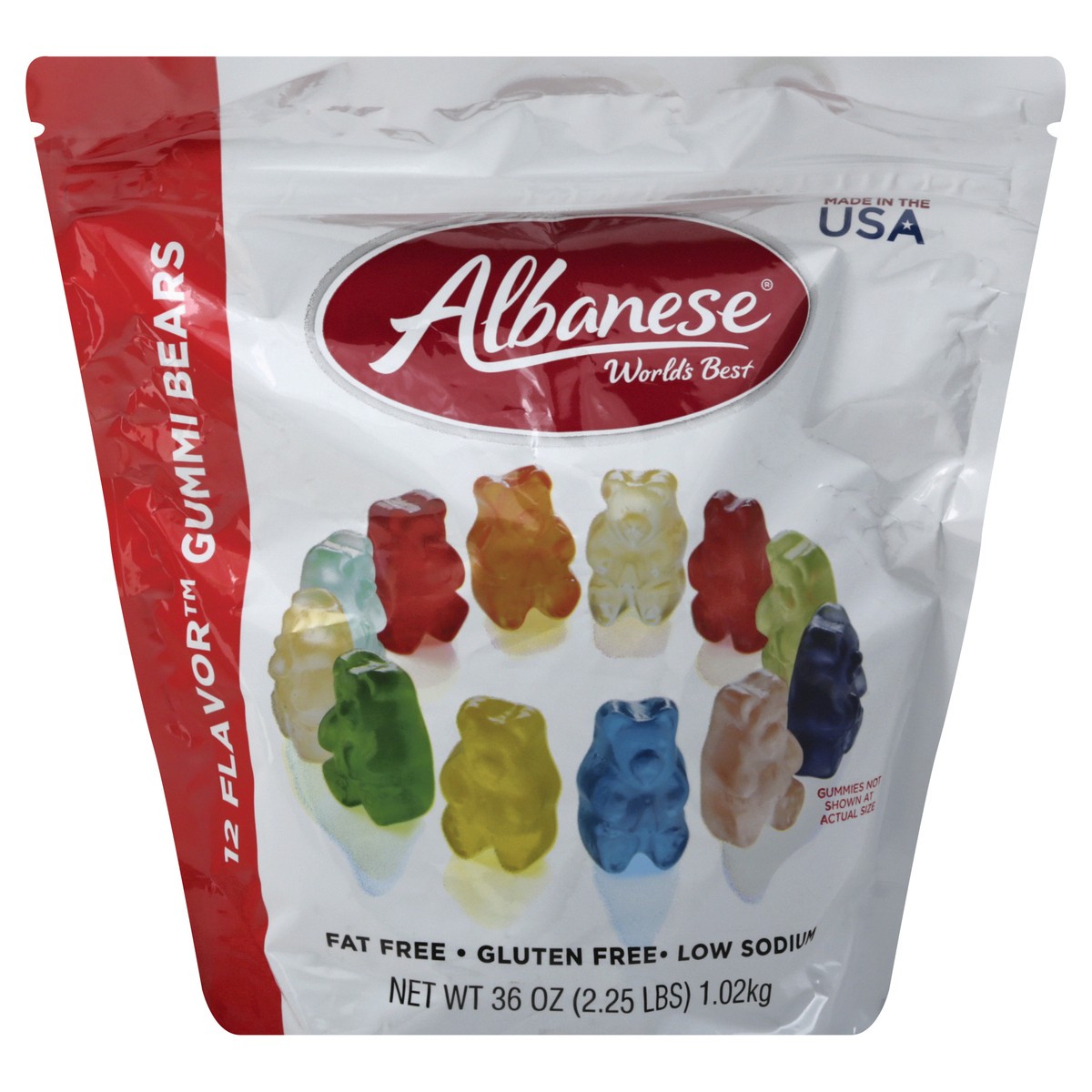 slide 1 of 1, World's Best Albanese Worlds Best 12 Flavor Gummi Bears - 36 oz, 36 oz