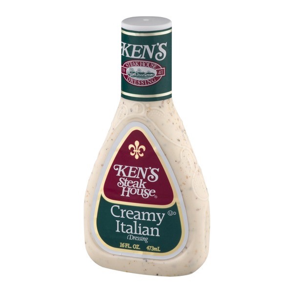 slide 1 of 18, Ken's Steak House Creamy Italian Salad Dressing, 16 fl oz