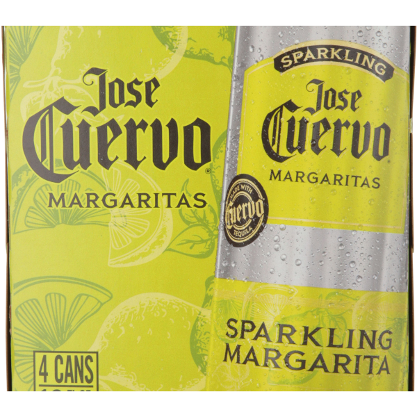 slide 7 of 9, Jose Cuervo Sparkling Lime Margarita 4 Pack Can, 4 ct; 12 oz