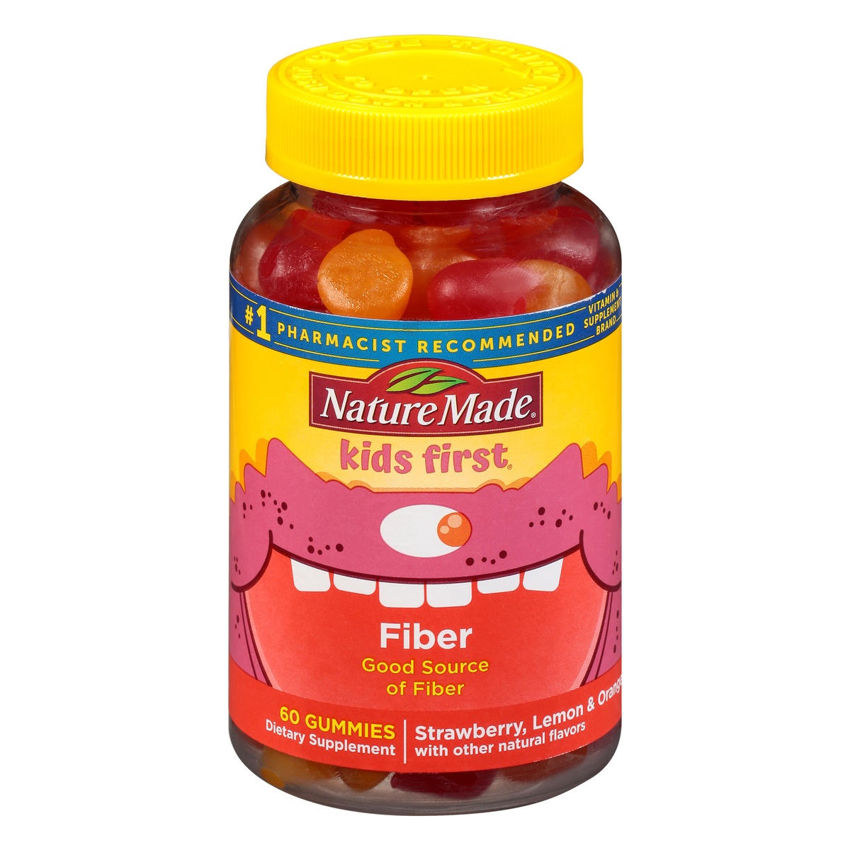 slide 1 of 9, Nature Made Kids First Fiber Gummy, 60 ct