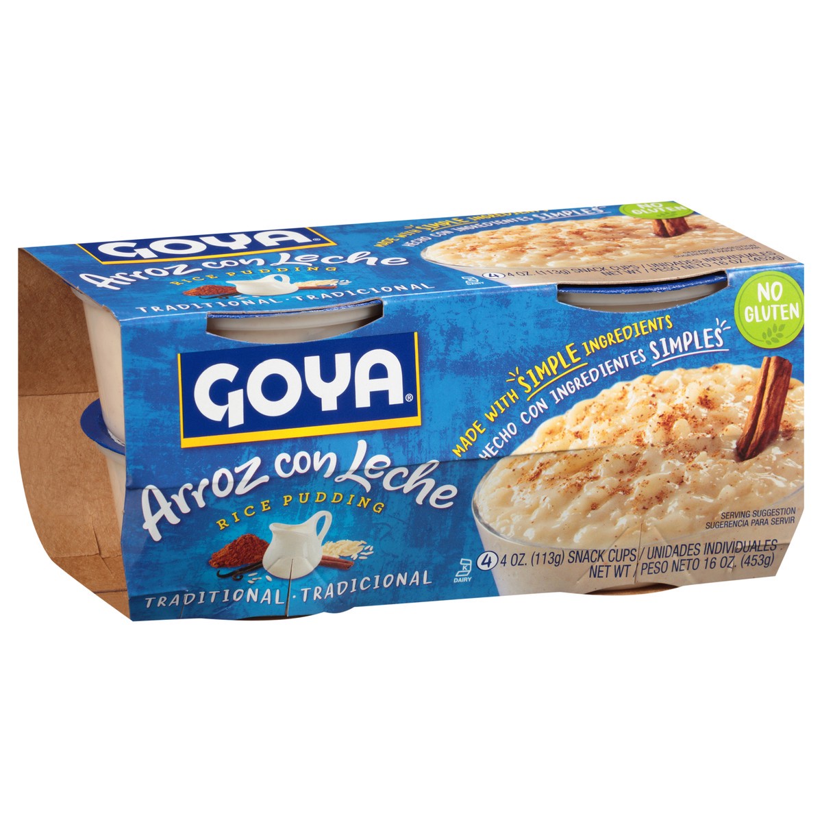 slide 3 of 9, Goya Traditional Rice Pudding, 4-pack, 16 oz, 4 ct