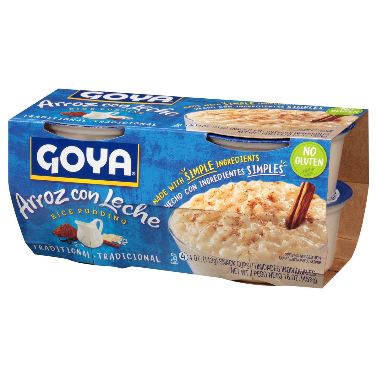 slide 4 of 9, Goya Traditional Rice Pudding, 4-pack, 16 oz, 4 ct