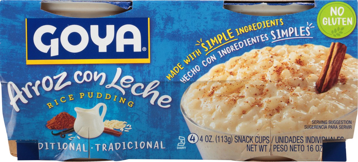 slide 2 of 9, Goya Traditional Rice Pudding, 4-pack, 16 oz, 4 ct