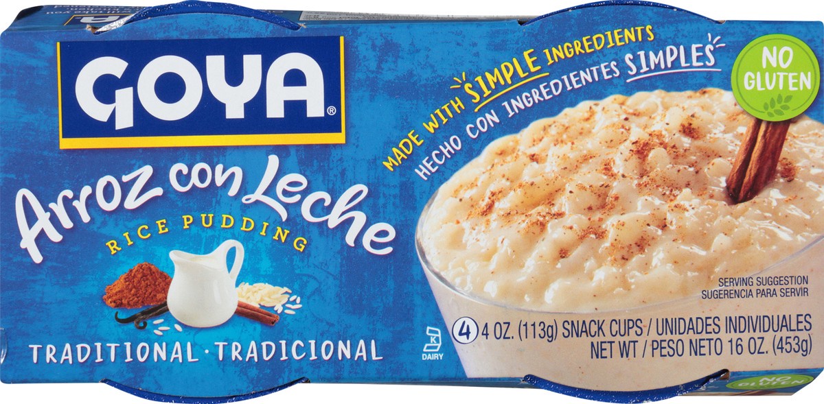 slide 7 of 9, Goya Traditional Rice Pudding, 4-pack, 16 oz, 4 ct