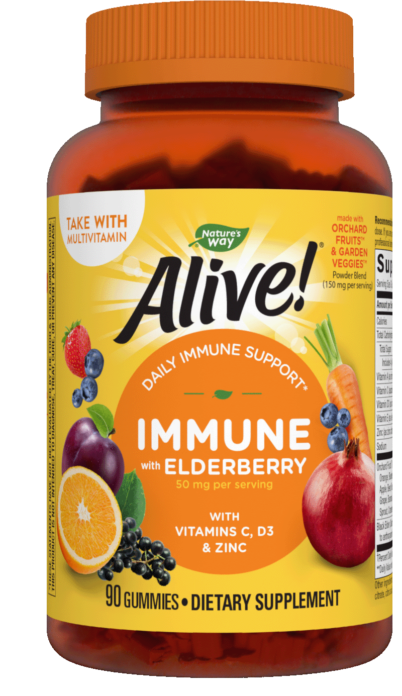 slide 1 of 2, Nature's Way Alive! Premium Immune Gummies, 90 ct