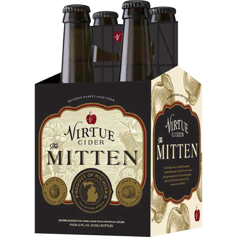 slide 1 of 1, Virtue Cider Mitten, 4 ct; 12 oz