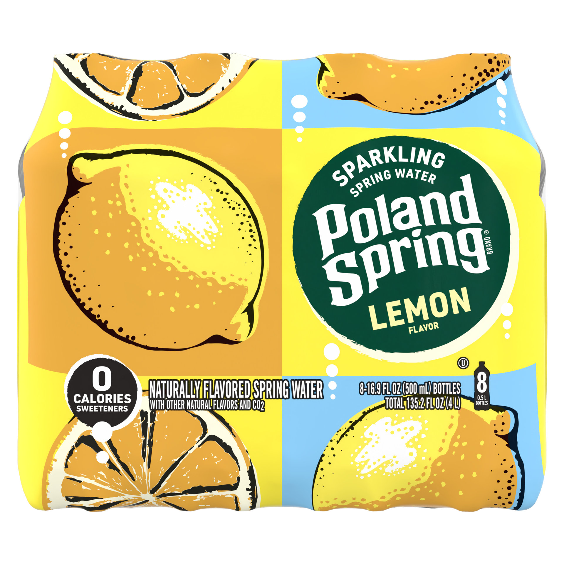 slide 1 of 5, Poland Spring Sparkling Water, Lively Lemon- 16.9 fl oz, 16.9 fl oz