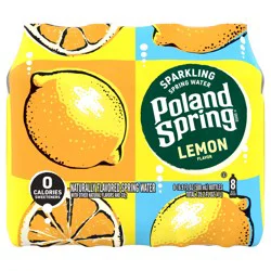 Poland Spring Sparkling Water, Lively Lemon- 16.9 fl oz