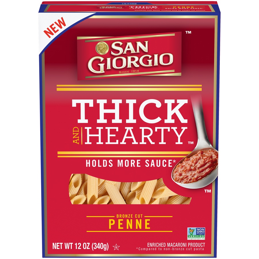 slide 1 of 1, San Giorgio Thick And Hearty Penne Pasta, 12 ct