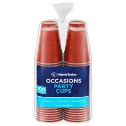 Harris Teeter Occasions Plastic Party Cups - Red