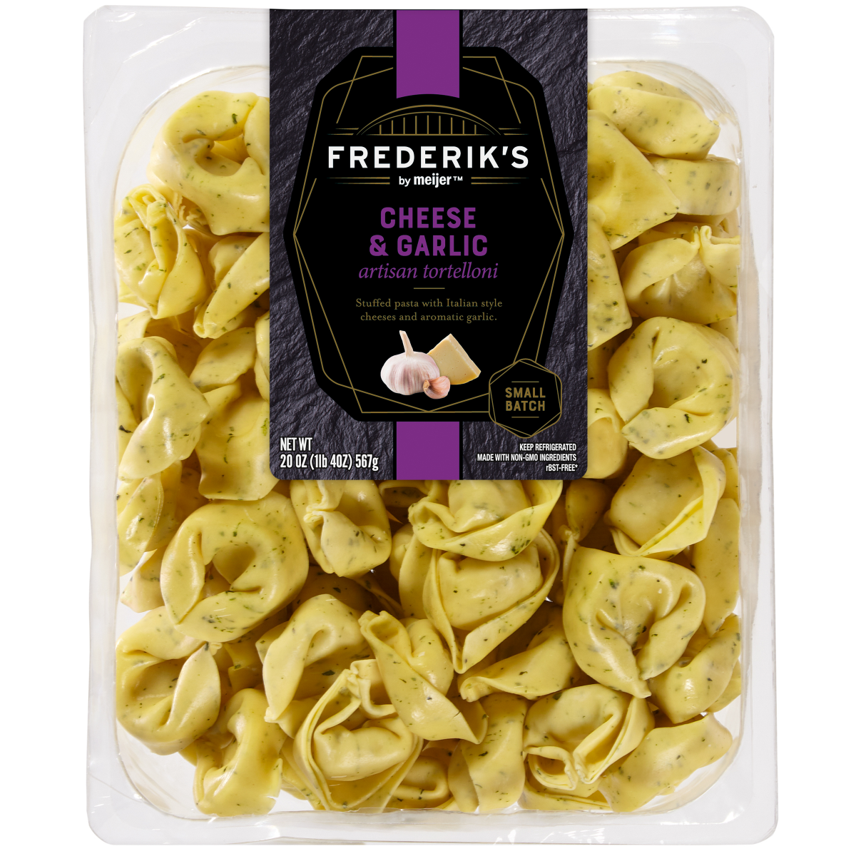 slide 1 of 3, Frederik's by Meijer Refrigerated Pasta Cheese and Garlic Tortellini, 20 oz, 20 oz