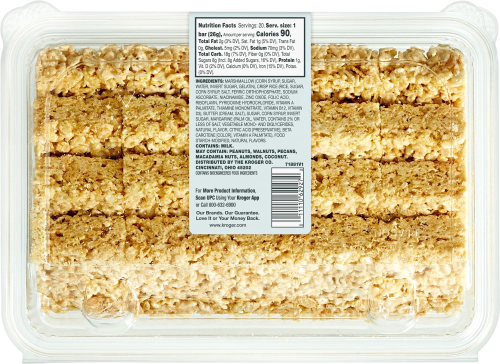 slide 2 of 2, Bakery Fresh Rice Crispy Bar, 18 oz