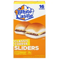 White Castle Classic Cheese Sliders 16 - 3.66 oz Each