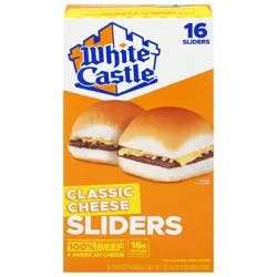 White Castle Classic Cheese Sliders 16 - 3.66 oz Each