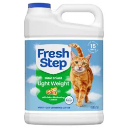 Fresh Step Odor Shield Lightweight Multi-Cat Clumping Litter, Gain Scent with Febreze Freshness, 11.5 lb