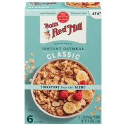 Bob's Red Mill Classic Instant Oatmeal 6 - 1.59 oz Packets