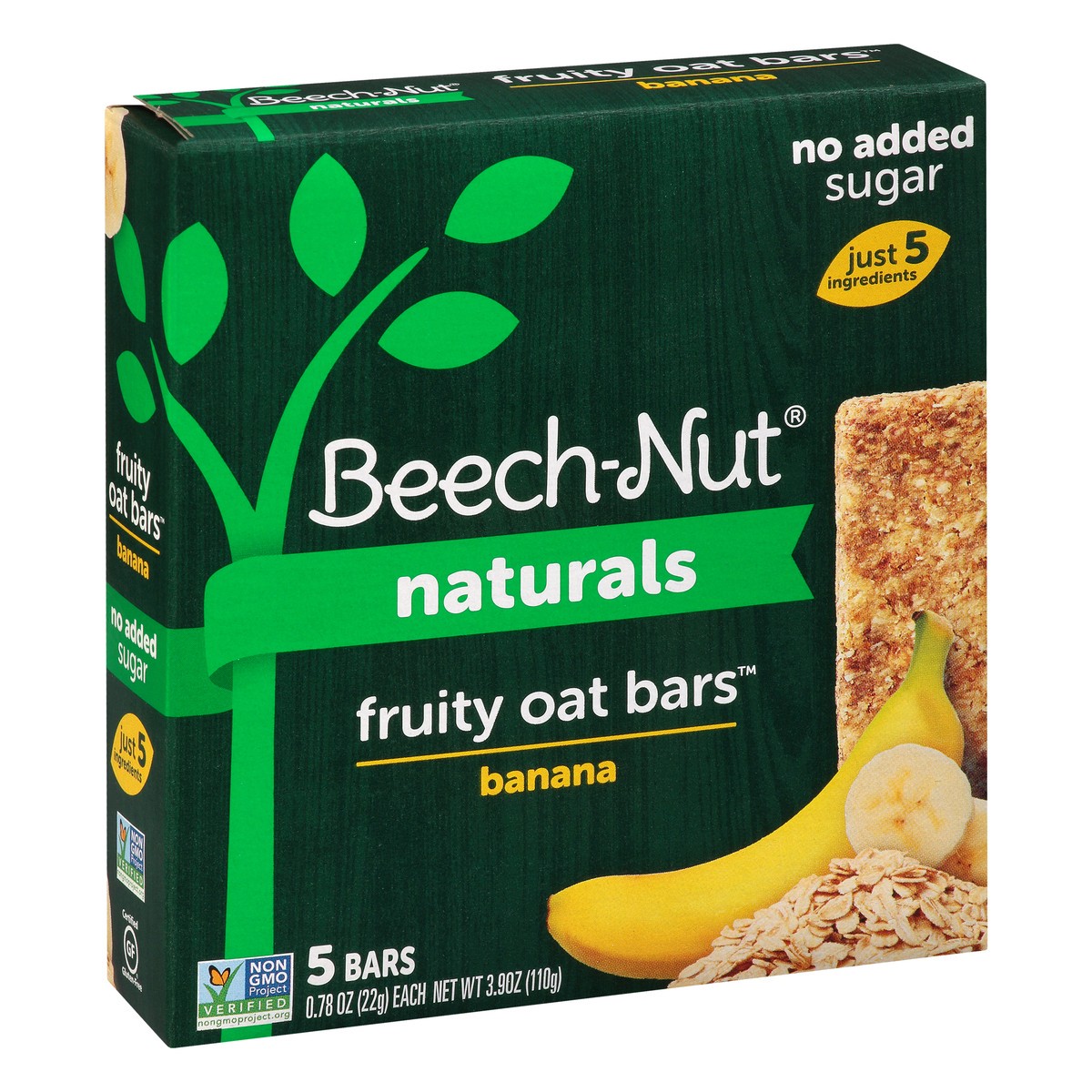 slide 7 of 10, Beech-Nut Beechnut Oat Bars Banana 5Pk, 3.9 oz