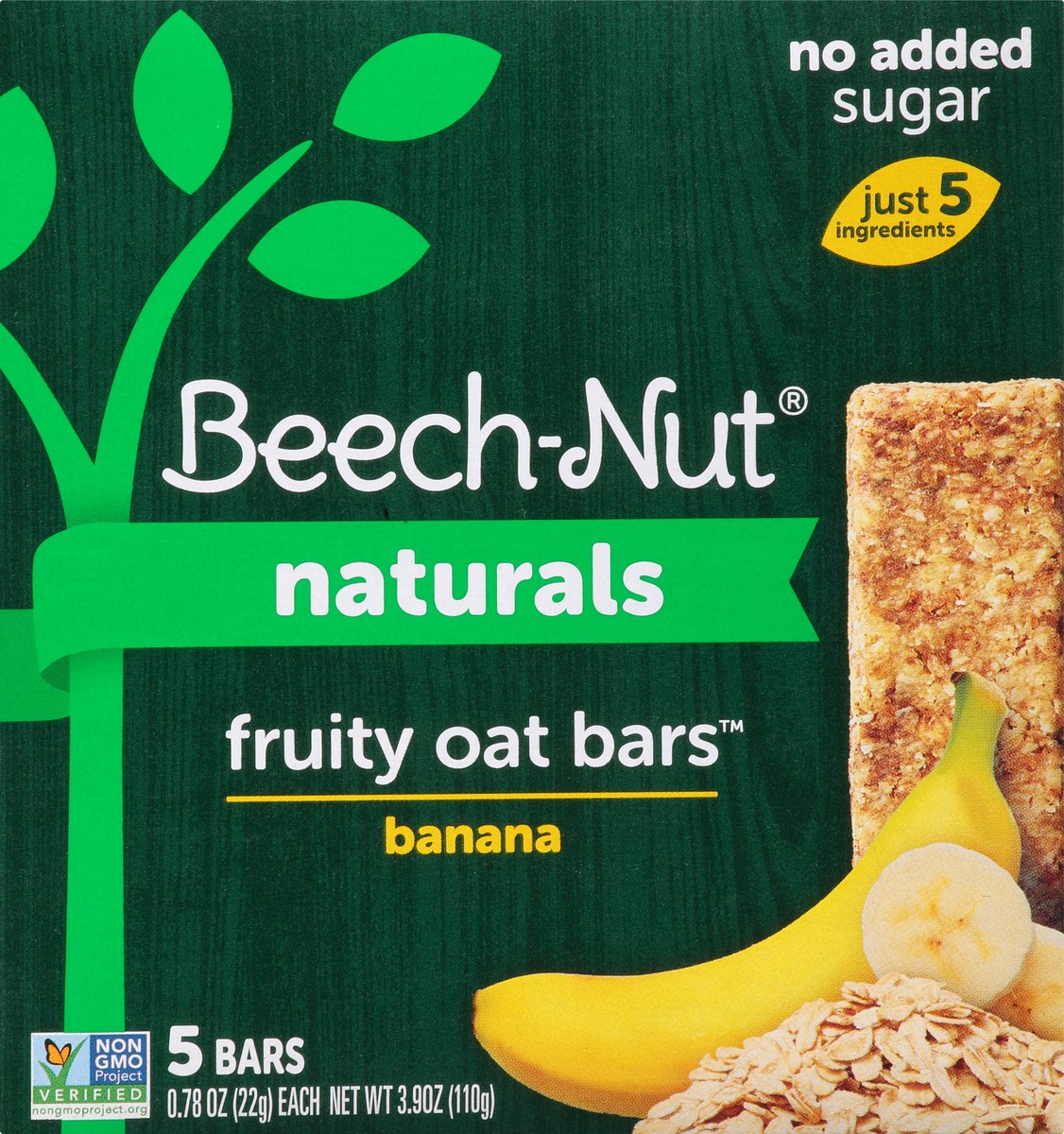 slide 10 of 10, Beech-Nut Beechnut Oat Bars Banana 5Pk, 3.9 oz