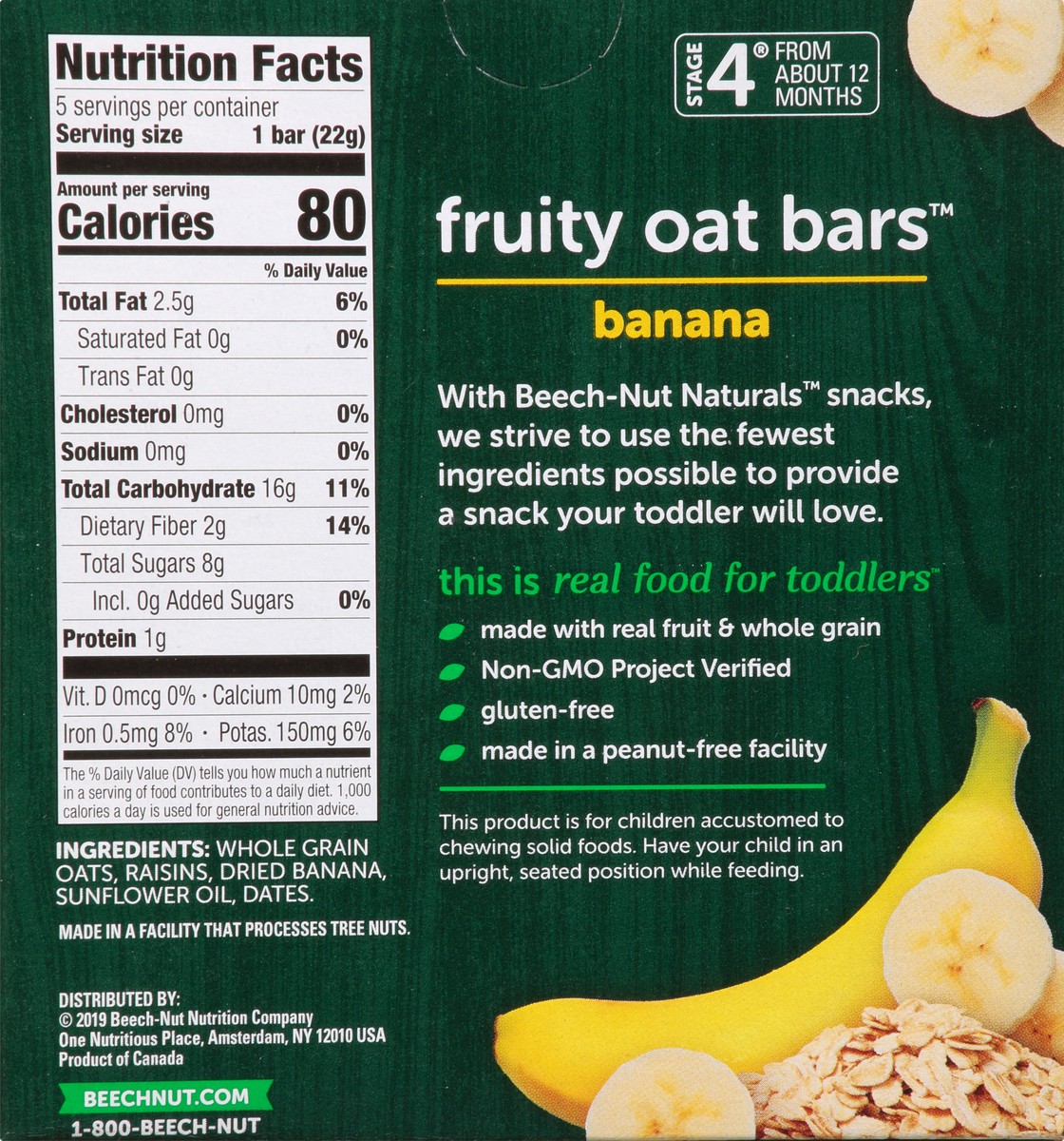 slide 3 of 10, Beech-Nut Beechnut Oat Bars Banana 5Pk, 3.9 oz