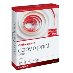 Office Depot Copy And Print Paper, Letter Size White