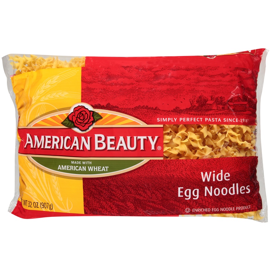 slide 1 of 6, American Beauty Wide Egg Noodles, 32 oz