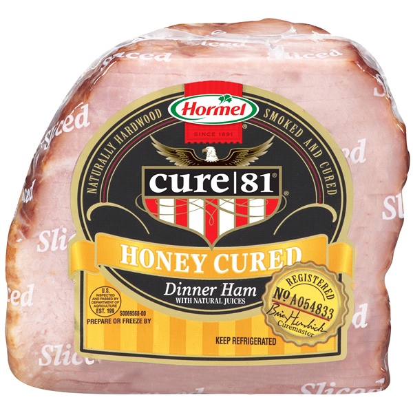 slide 1 of 1, Cure 81 Honey Cured Dinner Ham, per lb