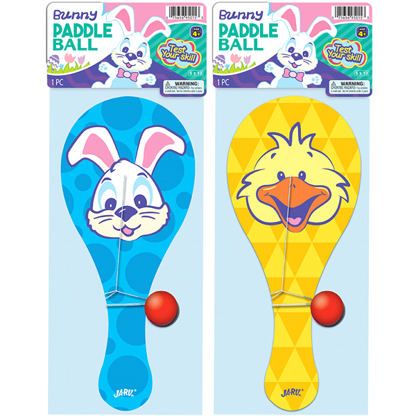 slide 1 of 1, Ja-Ru Easter Bunny Paddle Ball - Blue - 5 x 13 Inch, 1 ct