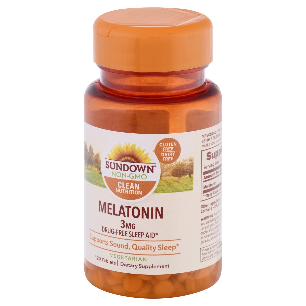 slide 3 of 9, Sundown Naturals Melatonin, 3 mg, 120 ct