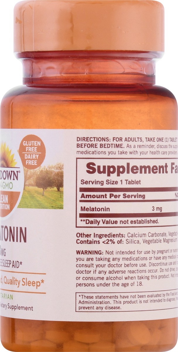 slide 8 of 9, Sundown Naturals Melatonin, 3 mg, 120 ct