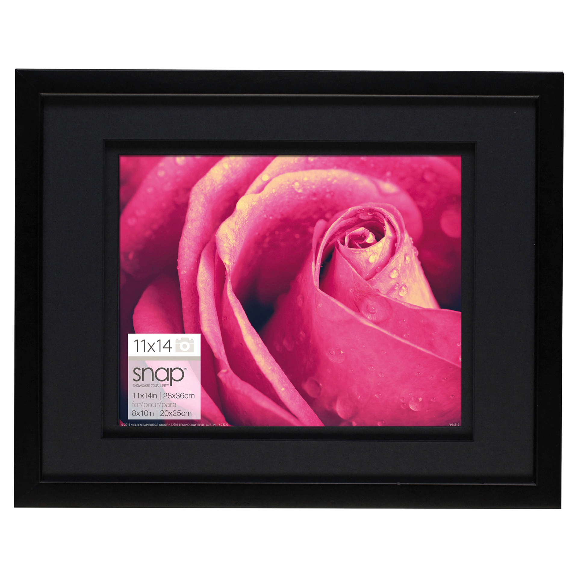 slide 1 of 1, Pinnacle 11 x 14 Black Airfloat Mat Frame, 1 ct