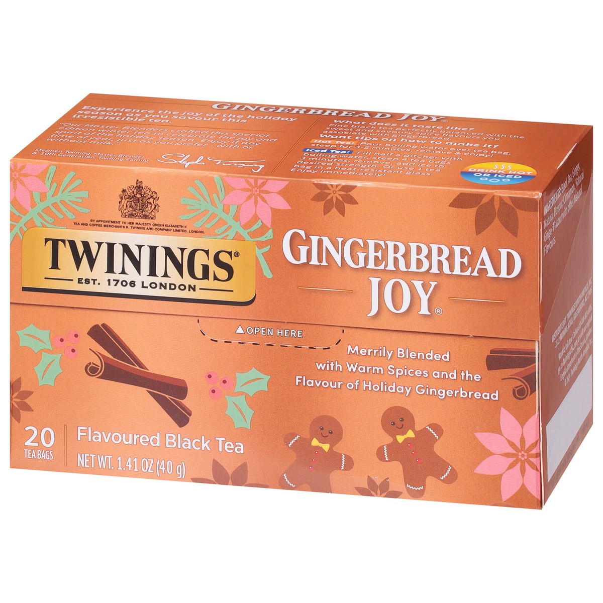 slide 14 of 15, Twinings Gingerbread Joy Black Tea 20 Tea Bags, 1 ct