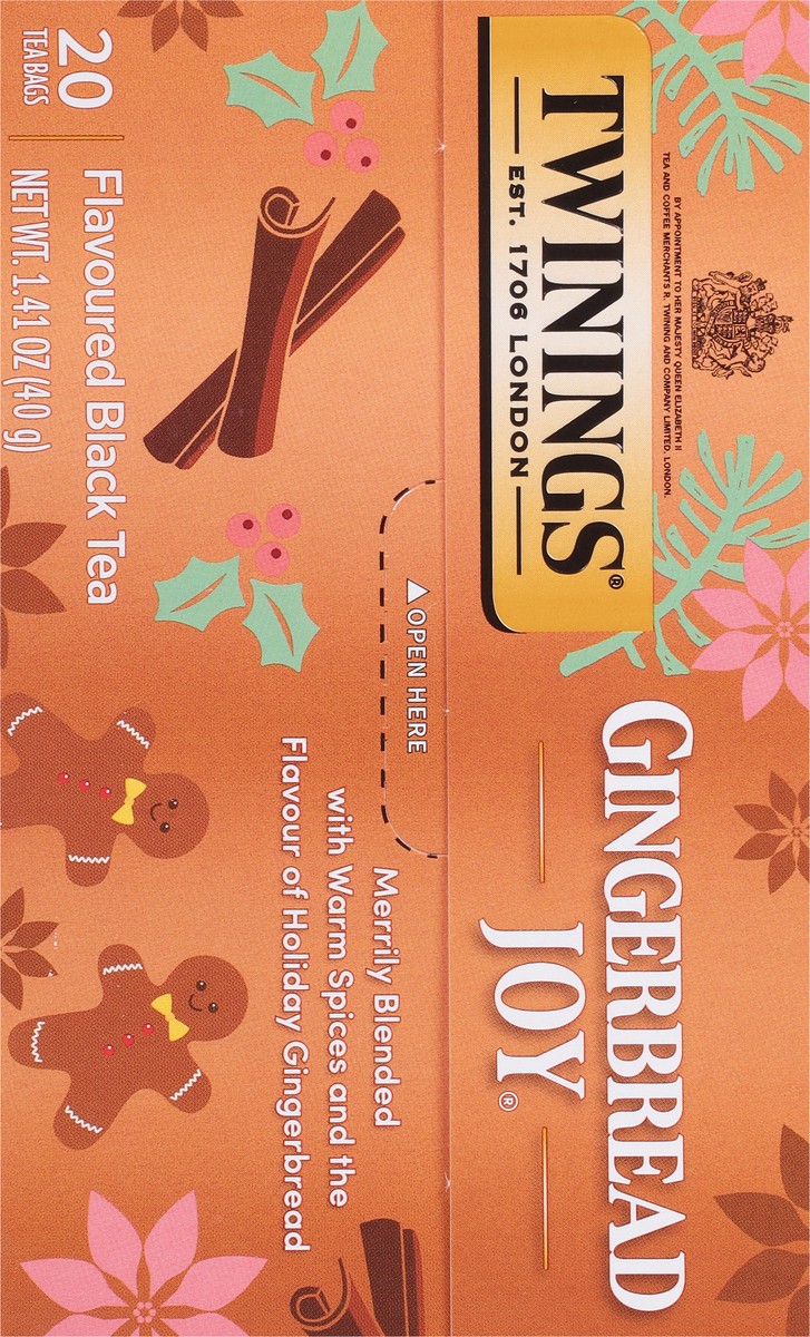 slide 7 of 15, Twinings Gingerbread Joy Black Tea 20 Tea Bags, 1 ct