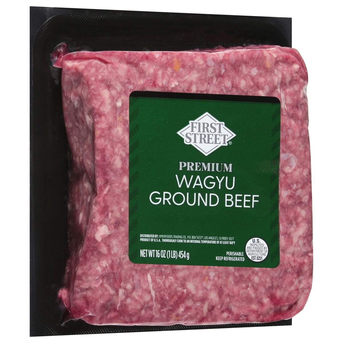 slide 2 of 4, First Street Wagyu Ground Beef 75/25, 16 oz