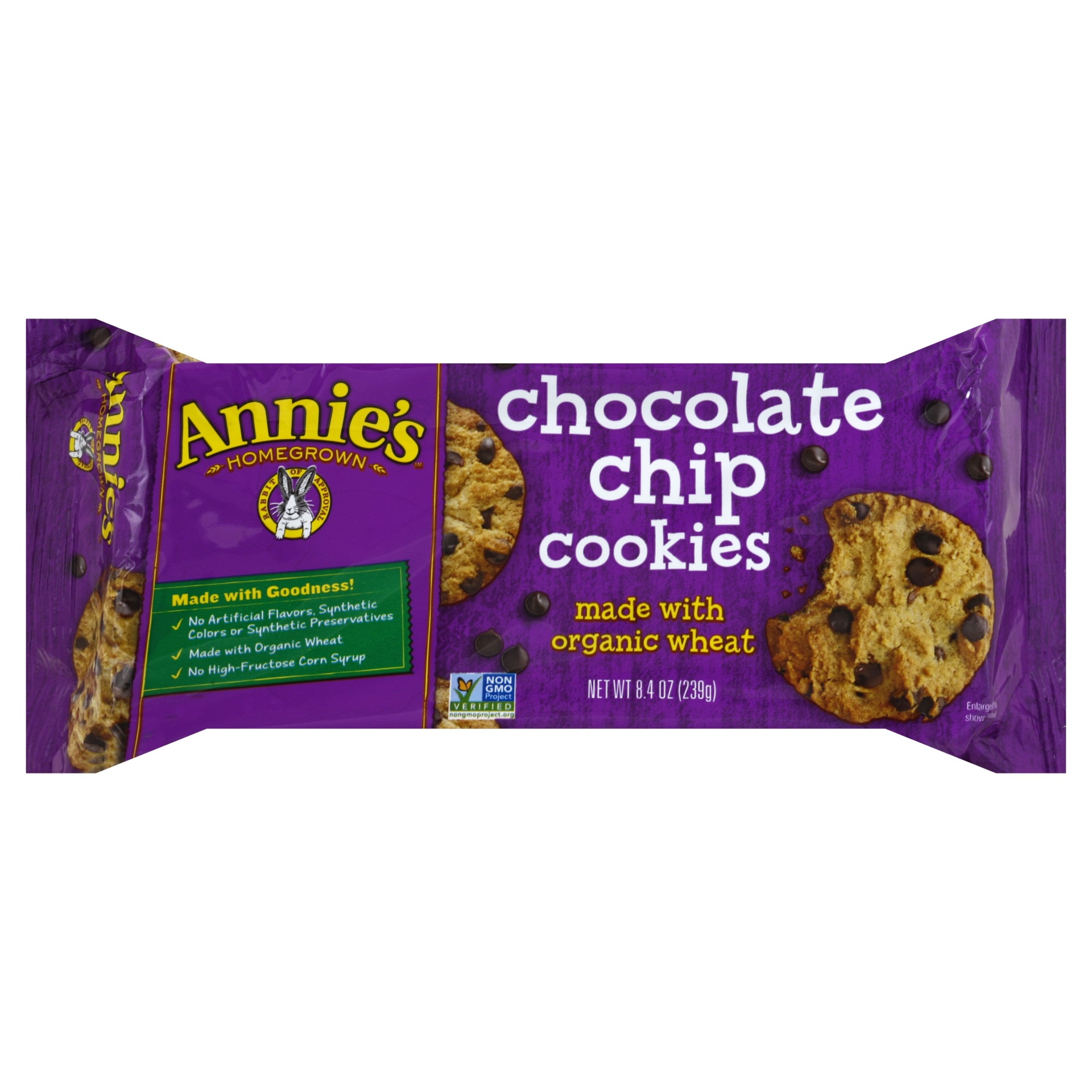 slide 1 of 1, Annie's Tray Cookies Chocolate Chip, 8.4 oz