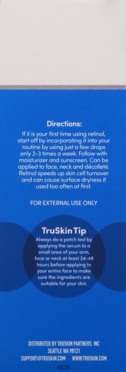 slide 2 of 9, TruSkin Retinol Serum for Face - 1 fl. oz., 1 oz