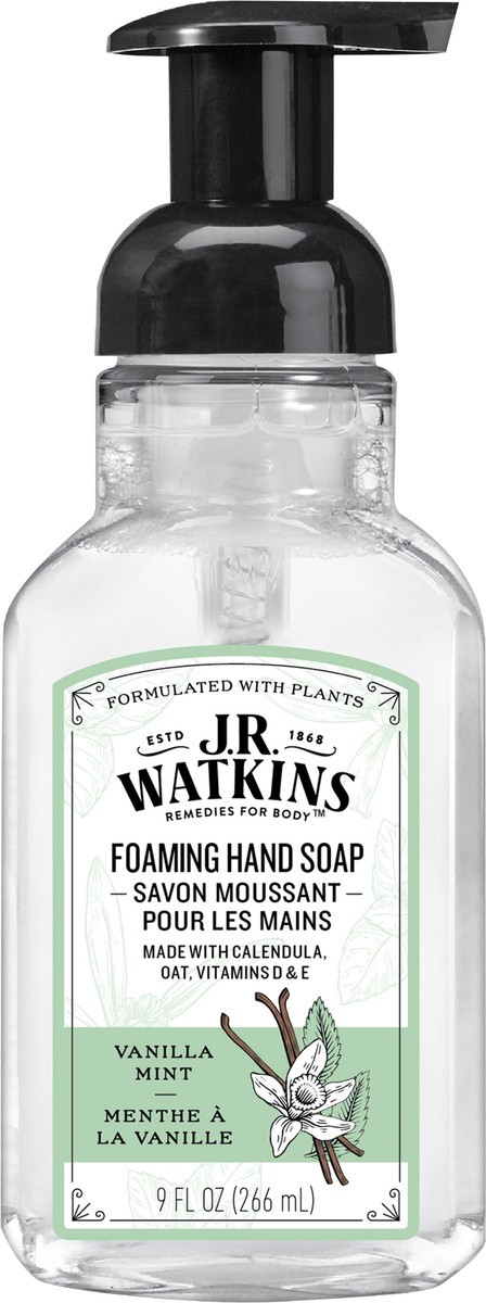slide 7 of 7, J.R. Watkins Foaming Hand Soap, Vanilla Mint, 9 fl. oz., 9 fl oz
