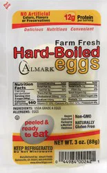 Almark Foods 2 Pack Cooked & Peeled Egg