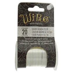 BeadSmith Wire Elements 20 gauge Tarnish-resistant Wire, Silver