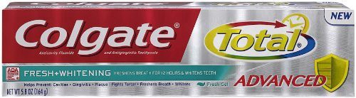 slide 2 of 5, Colgate Total Advanced Toothpaste - Fresh Whitening Gel, 4 oz