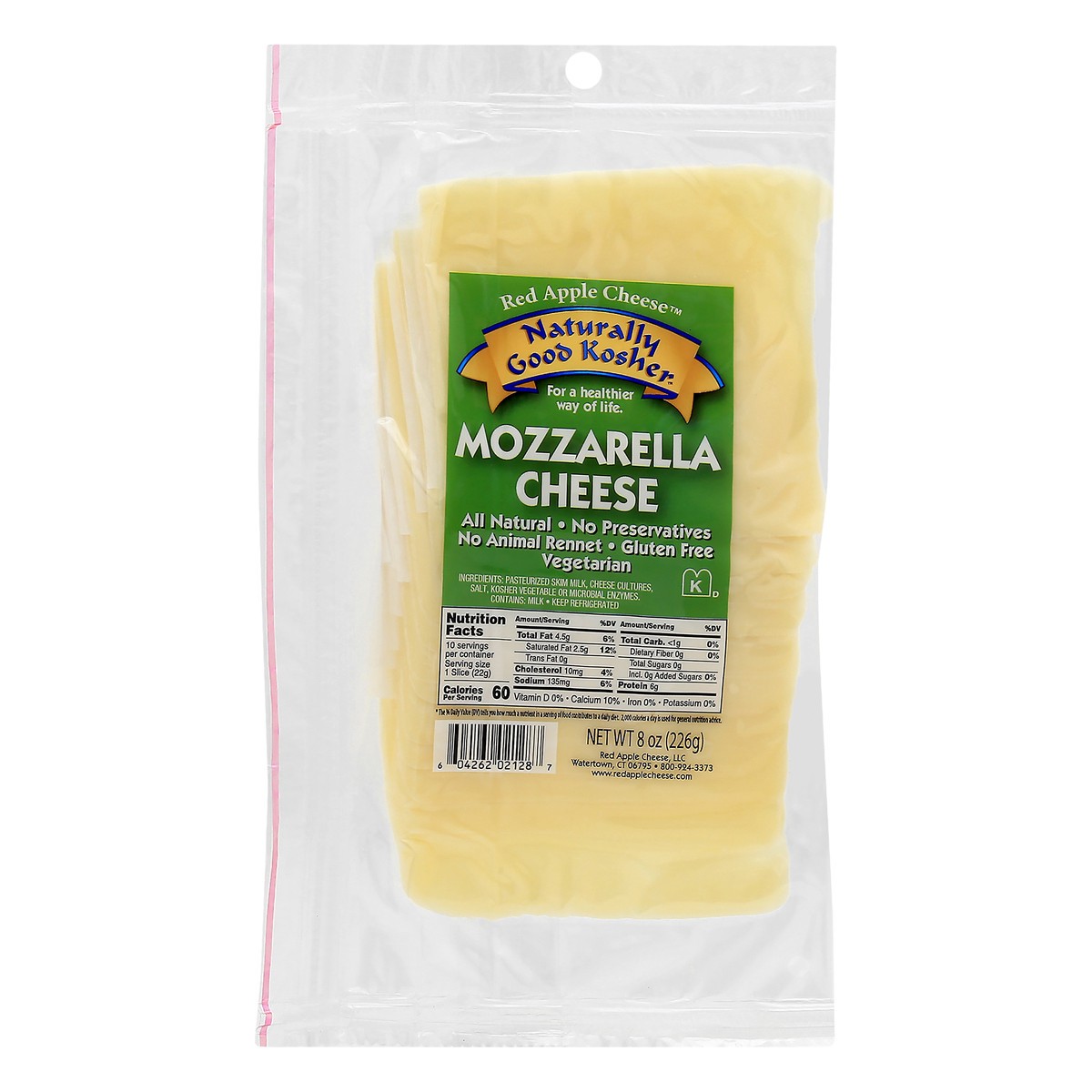 slide 10 of 13, Red Apple Cheese Mozzarella Cheese 8 oz, 8 oz