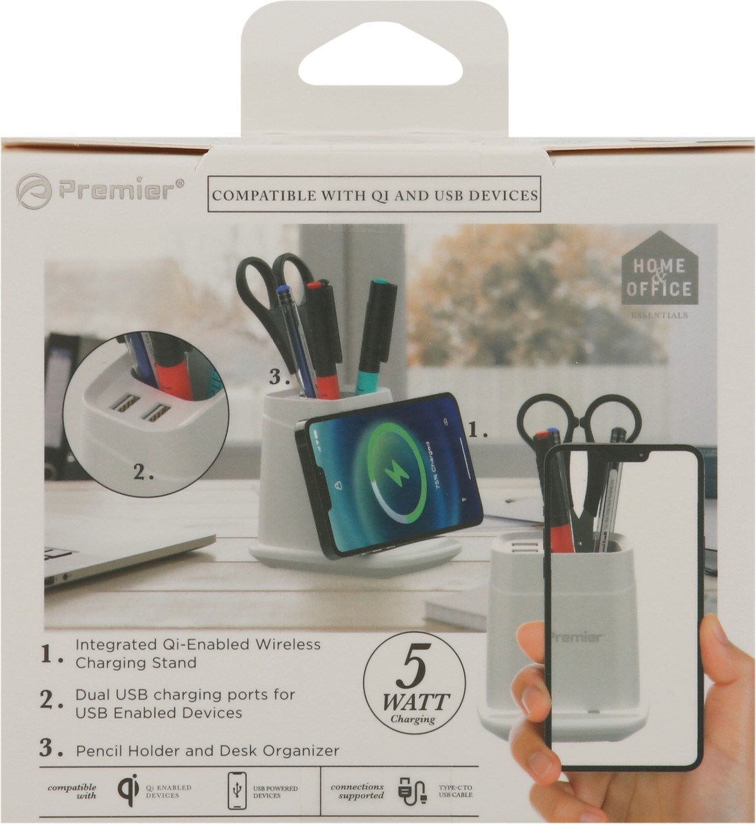 slide 7 of 11, Premier Wireless Charging Stand 1 ea, 1 ct